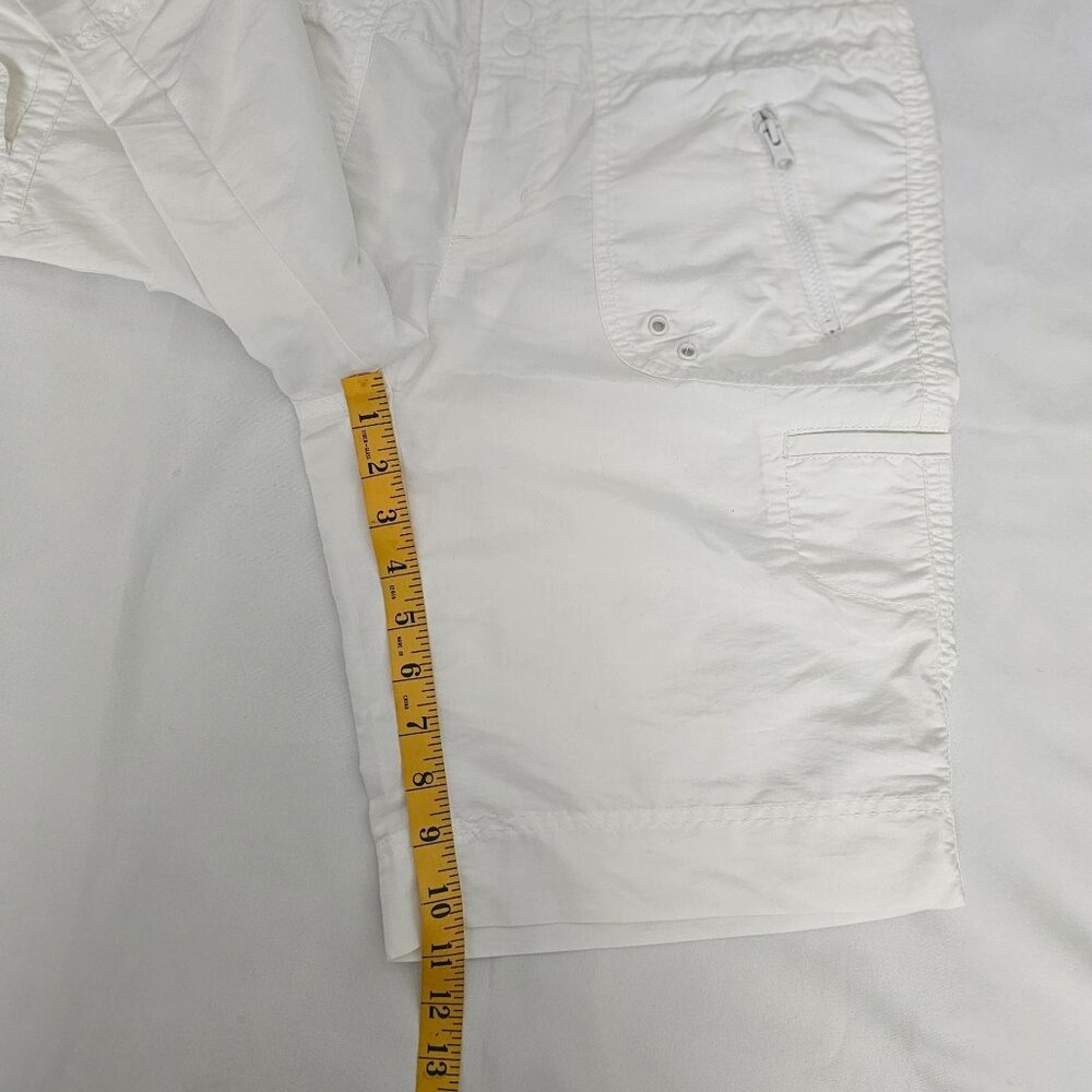 GAP Women's White 469532 Zippered Pockets Board Shorts Size 6 - Picture 11 of 12